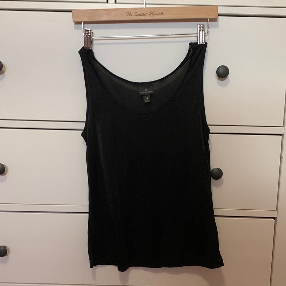 Sheer Worthington Tank Top Stretchy Material XS-S